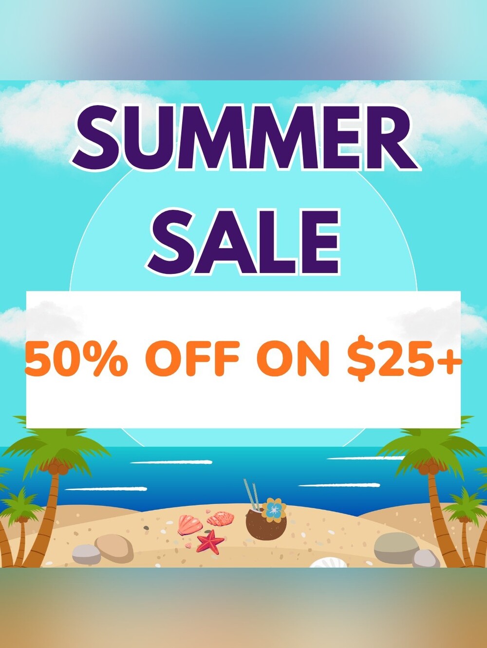 Massive Sale Graphic - Blue & Yellow Promotional Poster